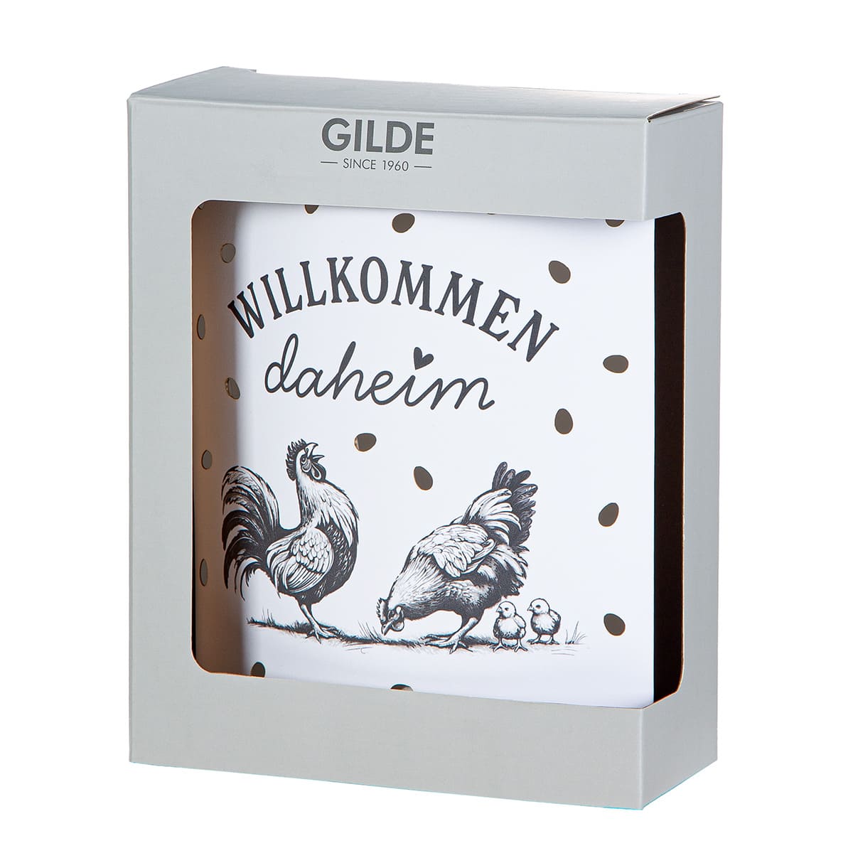 Tischlampe Little Farm Hahn & Henne - Dekolampe / 64835 Gilde LED Stimmungslicht Dekoleuchte