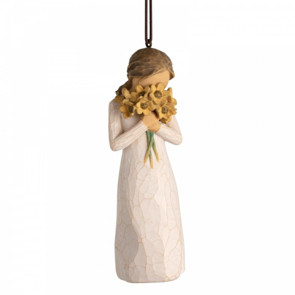 Willow Tree, Demdaco, Susan Lordi, Warm Embrace Ornament, 28015, Willow Tree Ornament, Willow Tree Figur, Willow Tree Blumen, Willow Tree Blumenmädchen, Willow Tree Weihnachten