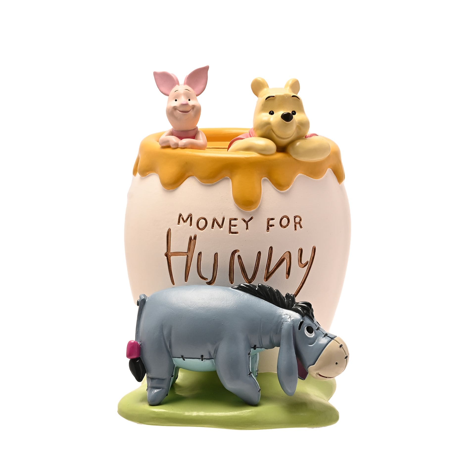 Walt Disney Spardose, Disney by Widdop, Winnie Pooh Moneybank, Winnie Puuh Spardose, Sparbüchse, Money for Hunny Honigtopf Spardose, Eeyore, I-Aah, Piglet, Ferkel