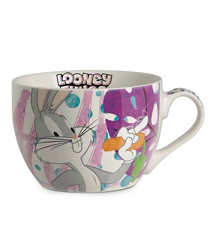 Disney, Egan Italy, Egan Disney, Frühstückstasse, Becher, Kaffeebecher, Cappuccino Becher, Tasse, Looney Tunes, Bugs Bunny, 116003, Porzellanbecher