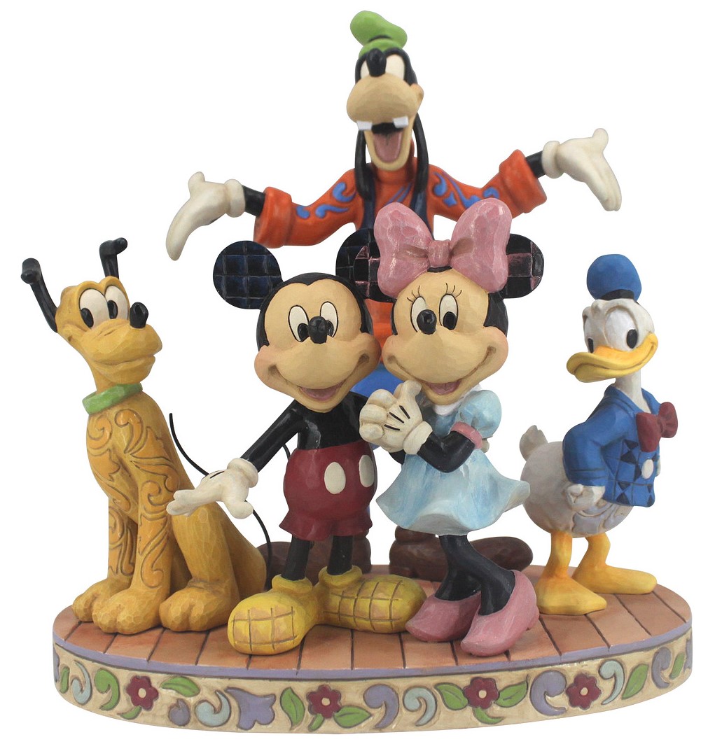 Disney Traditions, Jim Shore, Jim Shore Disney, Jim Shore Disneyfigur, Jim Shore Disney Figur, 4056752, Fab 5 Mickey & Friends, Micky und seine Freunde, Mickey Mouse &  Minnie Mouse, Micky Maus & Minnie Maus, Micky und Minnie, Jim Shore Micky Maus, Jim Sh