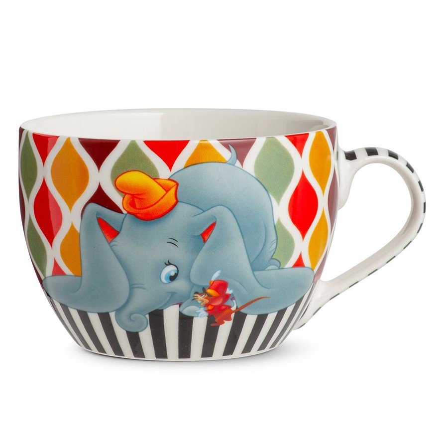 Disney, Egan Italy, Egan Disney, Frühstückstasse, Becher, Kaffeebecher, Cappuccino Becher, Dumbo, 102003, Egan Disney Tales, Porzellanbecher, Elefant Dumbo