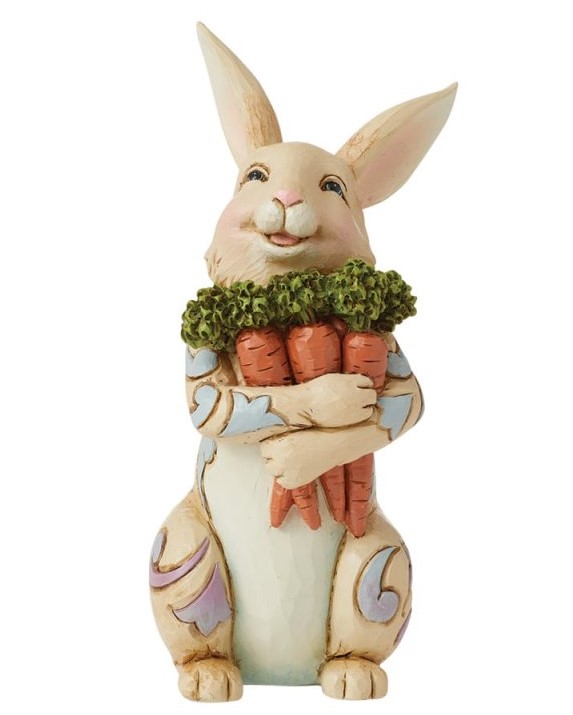 Simply Eat-Resistable Bunny - Osterhase mit Karotten - Jim Shore Heartwood Creek 6014392