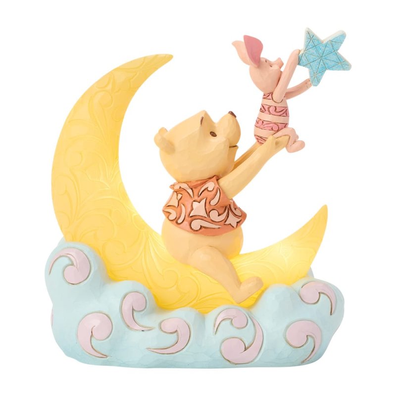 Dream Big LED Mond Winnie Puuh & Ferkel - Winnie Pooh & Piglet 6019903 Disney Traditions Jim Shore Disneyfigur