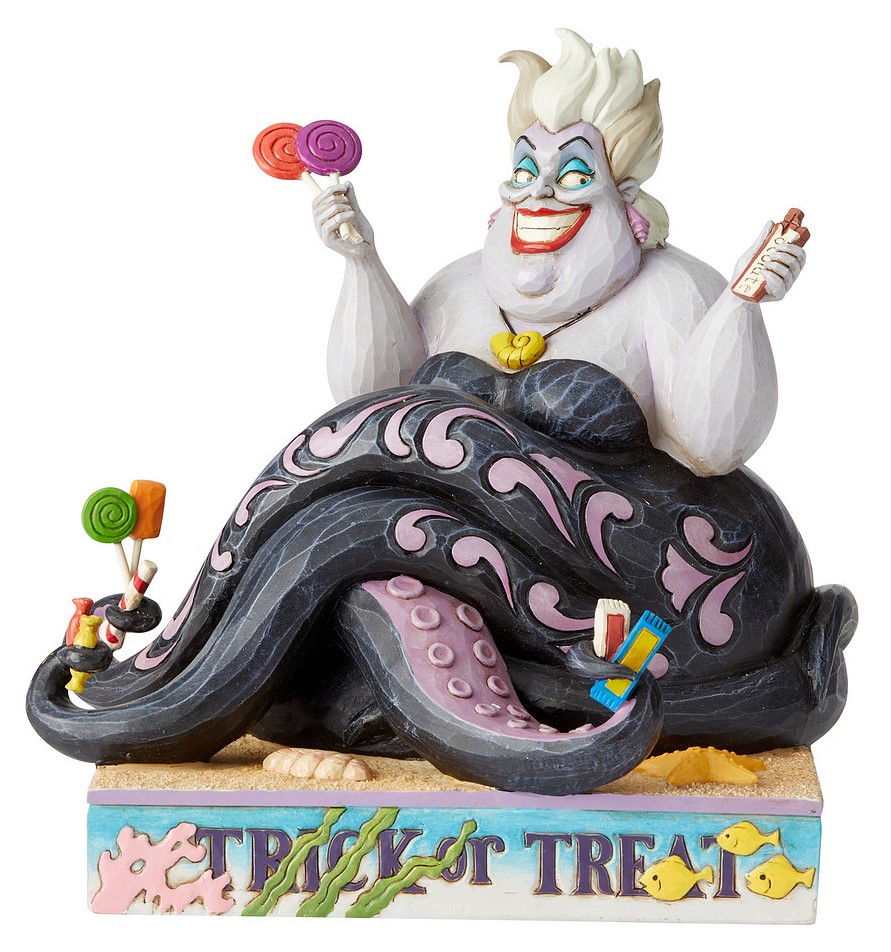 Disney Traditions, Jim Shore, Jim Shore Disney, Jim Shore Disneyfigur, Jim Shore Disney Figur, 6002837, Trick or Treat Ursula, Arielle, Ariel