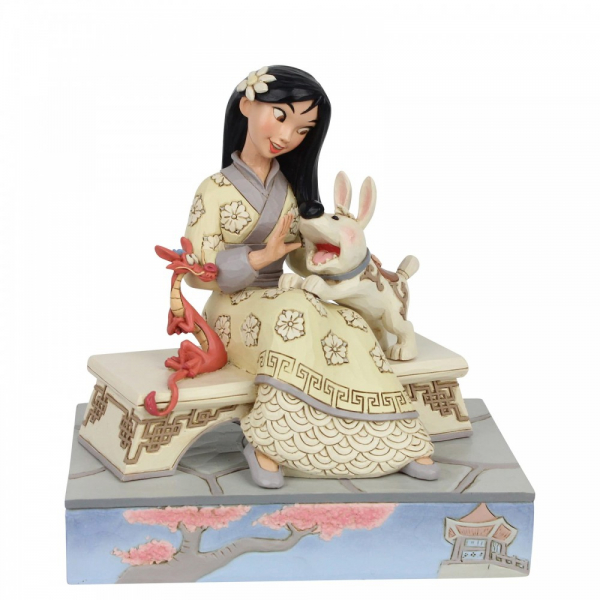 Jim Shore, Disney Traditions,Walt Disney, Honourable Heroine, Ehrenwerte Heldin, White Woodland Mulan, White Woodland Collection