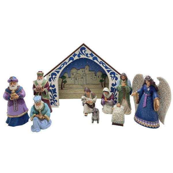 Jim Shore, Heartwood Creek, Jim Shore Santa, 6015451, The Reason For The Season, Weihnachtskrippe, Nativity, Heilige Familie, Weihnachtskrippe, Jim Shore Weihnachtsfigur