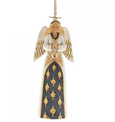 Heartwood Creek, Jim Shore, Black & Gold Angel Ornament, Engel, Anhänger