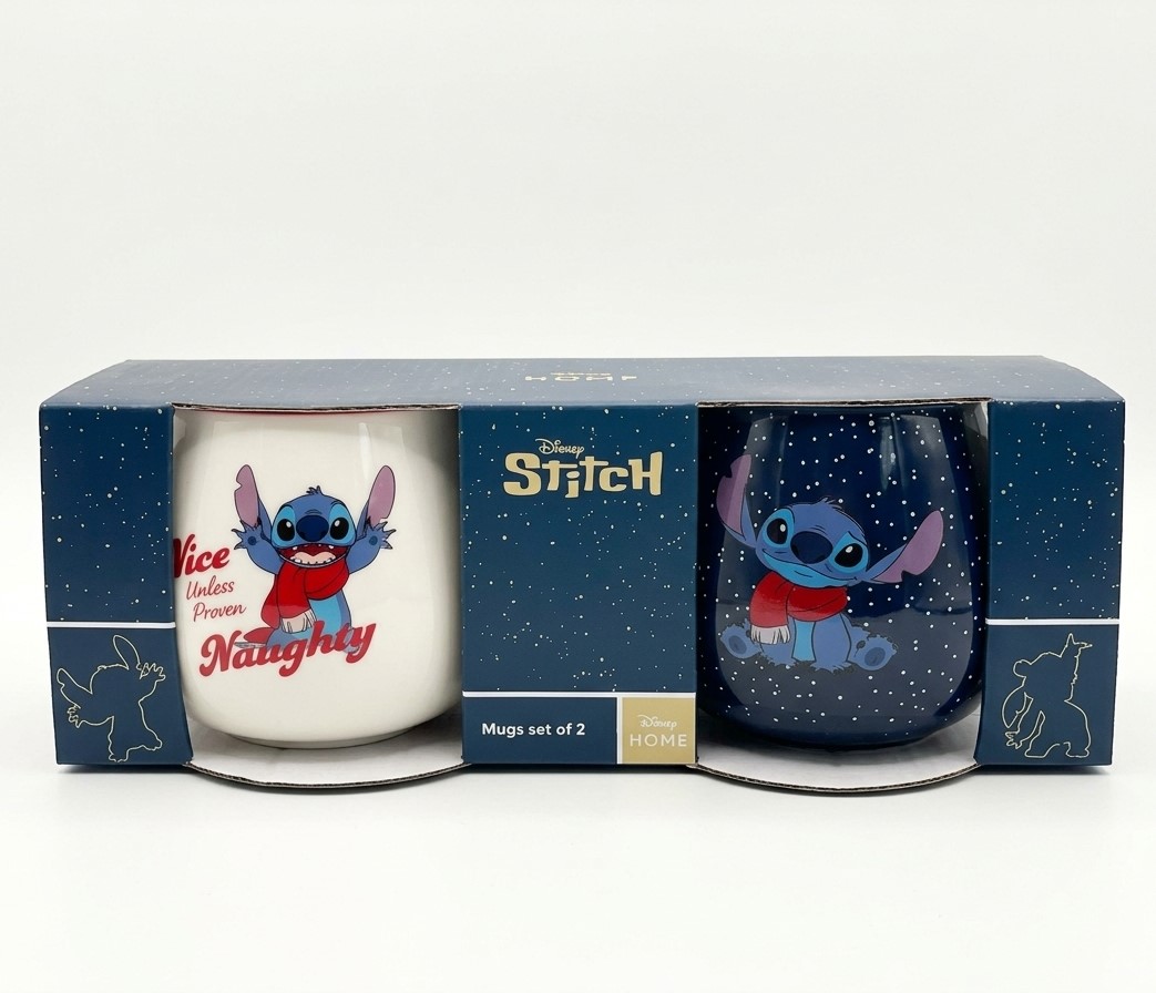 Weihnachtsgeschirr Stitch 2-er Set Weihnachtsbecher – Disney Tasse DN26298 / Christmas Inspirations