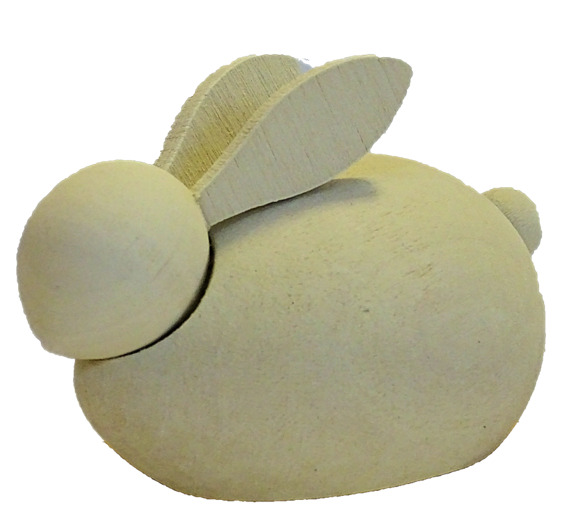 Sebastian Design, Candlering, Kerzenring, Kerzenringe, Skandinavischer Holzkranz, Skandinavische Kerzenringe, Hase, Osterhase, Massiver Hase in weiß, 46-576-102