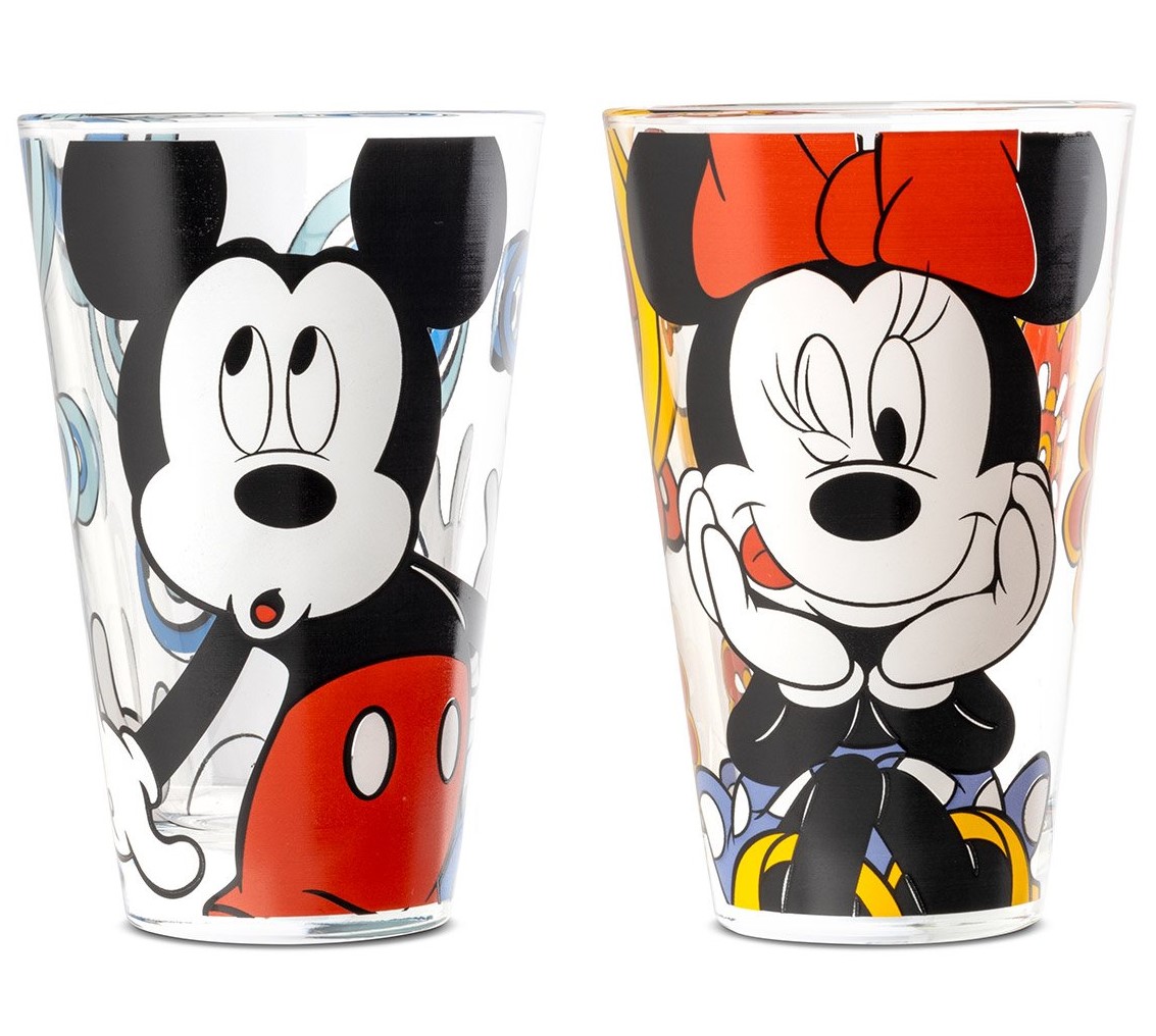 Disney Set mit 2 Gläsern - Mickey & Minnie Mouse 103037 - Disney by Egan