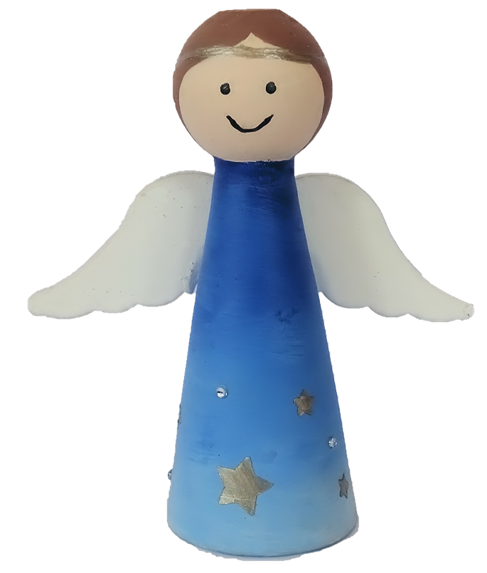 HK-W-2020-3 Sebastian Design, Kerzenringe, Kerzenring, Candlerings, Steckfiguren, skandinavische Kerzenringe, blauer Engel, HK-M-2020-3