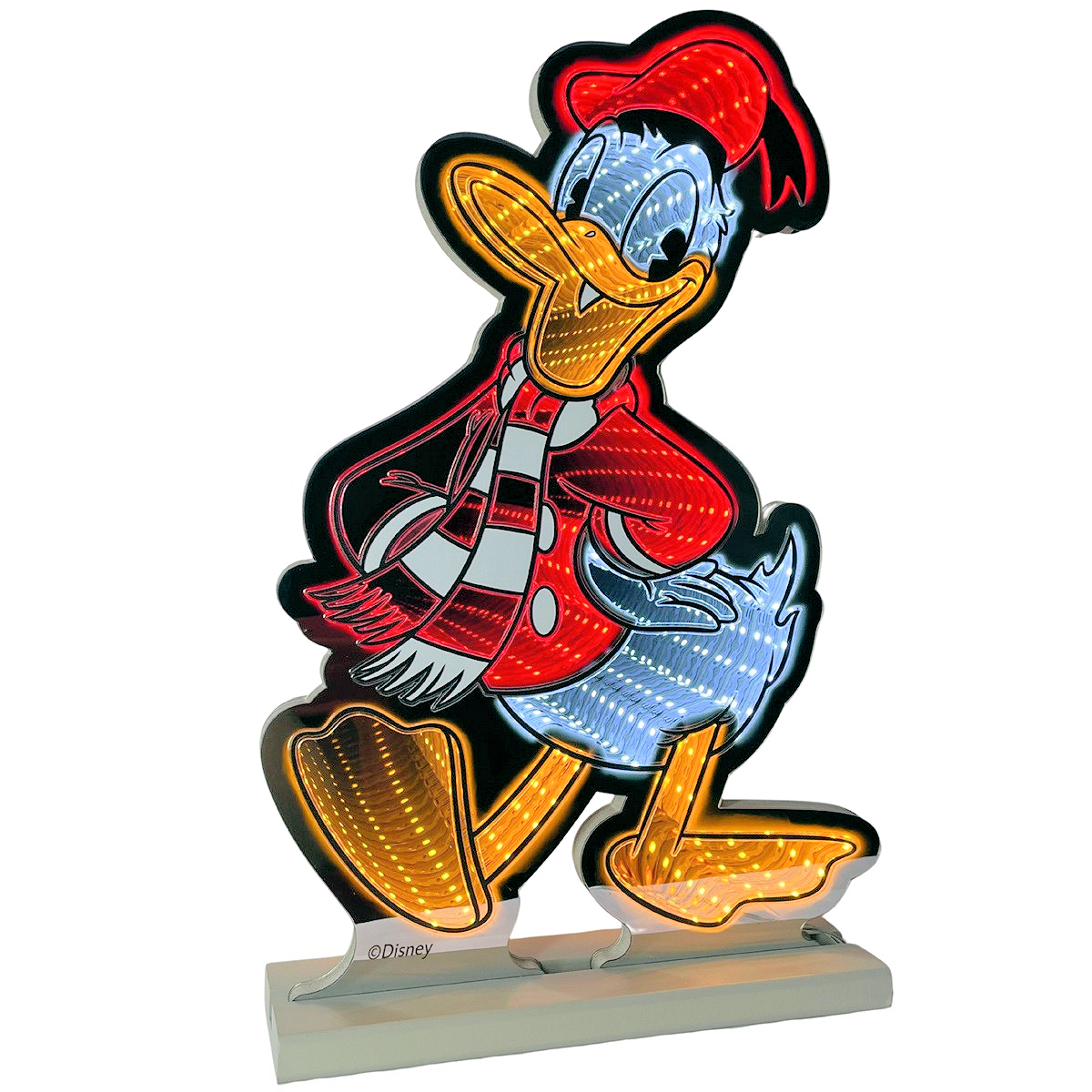Infinity - Donald Duck 3D LED-Weihnachtsbeleuchtung | Disney Spiegellicht 40cm | Christmas Inspirations DN25207