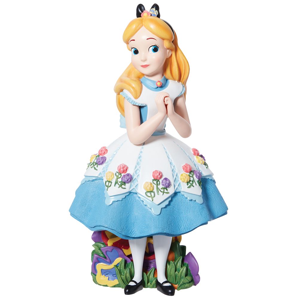 6013283 Disney Showcase, 6013283, Disney Figur Alice im Wunderland, Alice in Wonderland, Botanical Alice in Wonderland, Botanical Alice im Wunderland, Alice Teepartykleid, Enesco Disney Showcase Figur