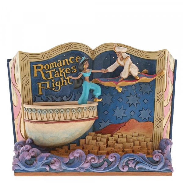 Disney Traditions, Jim Shore - Romance Takes Flight Storybook - Aladdin