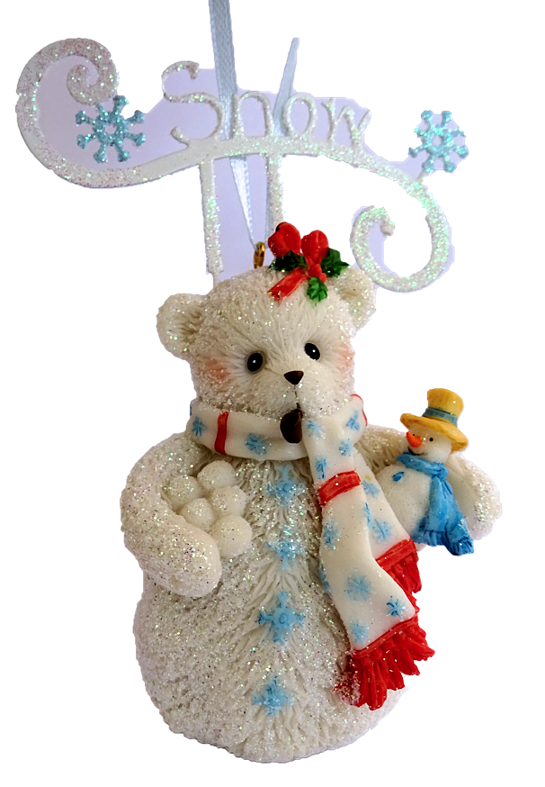 Cherished Teddies, Snow Snowbear, Ornament, Anhänger, Weihnachtsanhänger, 4023749, Cherished Teddies Snowbear, Cherished Teddies Ornament