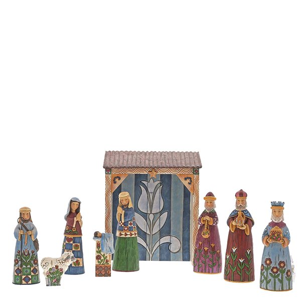 Heartwood Creek, Jim Shore, Weihnachtskrippe, Folklore Nativity Set, 6001441, Jim Shore Weihnachtskrippe, Heartwood Creek Krippe