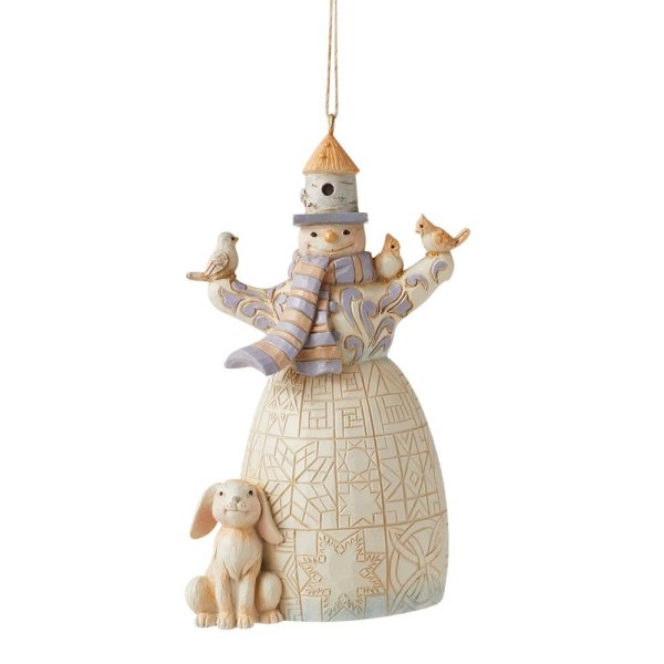 Jim Shore, Heartwood Creek, Jim Shore Heartwood Creek, Heartwood Creek by Jim Shore, 6011632, Snowman with Animals Ornament, Schneemann mit Tieren Weihnachtsanhänger, Jim Shore Snowman, Heartwood Creek Snowman, Jim Shore Schneemann