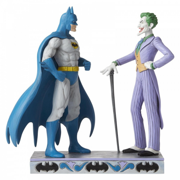 hc-6005982a Jim Shore, DC Comics, Heartwood Creek, DC Comics by Jim Shore, Batman and the Joker, Batman und der Joker