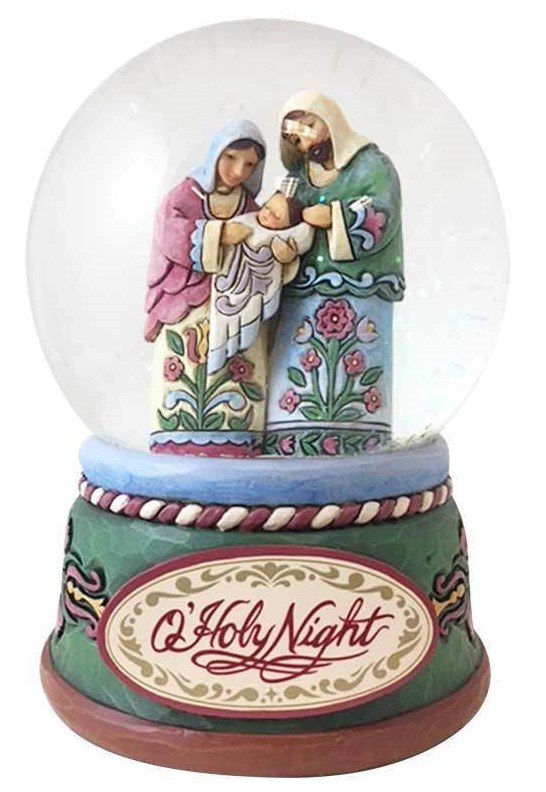 Praise The Newborn Savior Waterball / Christi Geburt Schneekugel Jim Shore 4060586