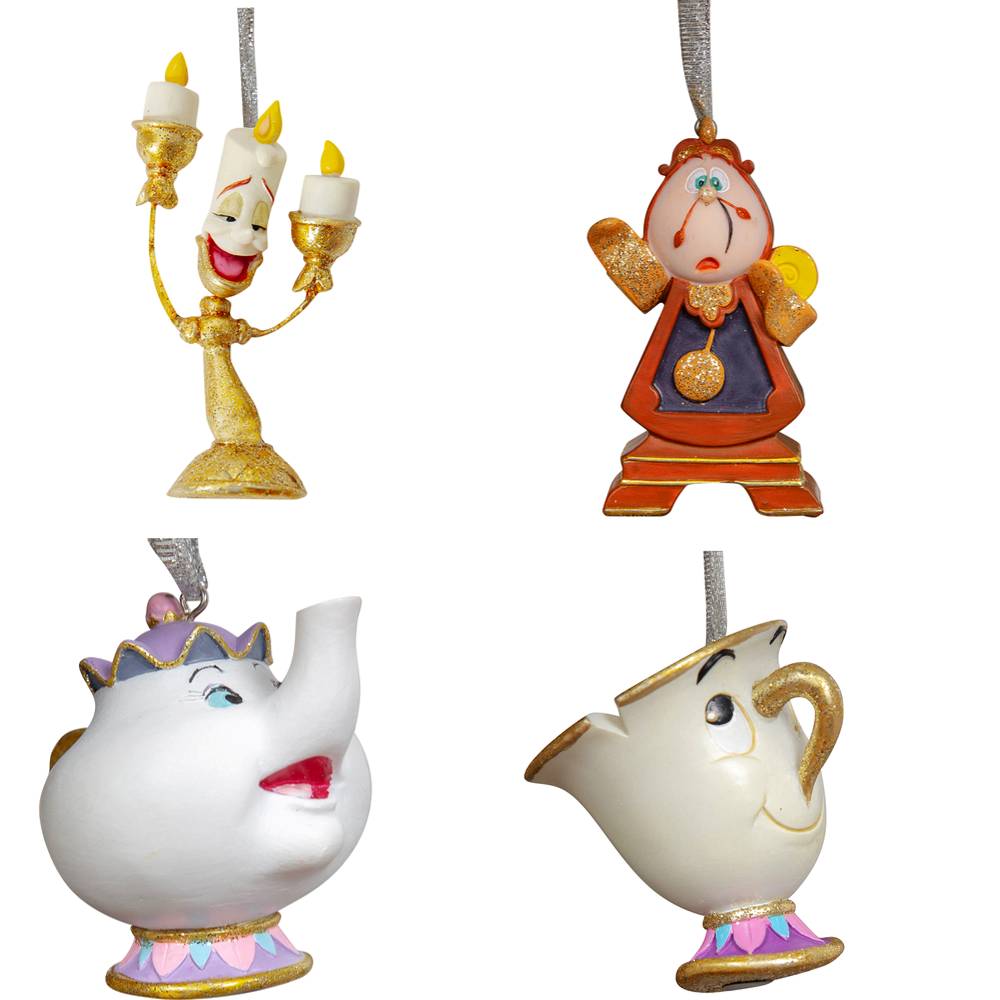 Widdop, Disney by Widdop, DIsney Classic, Walt Disney Disneyfigur, Disney Figur, Beauty & the Beast, Die Schöne und das Biest,Weihnachtsschmuck, Anhänger, Tannenbaumanhänger, Weihnachtsanhänger, XM7819