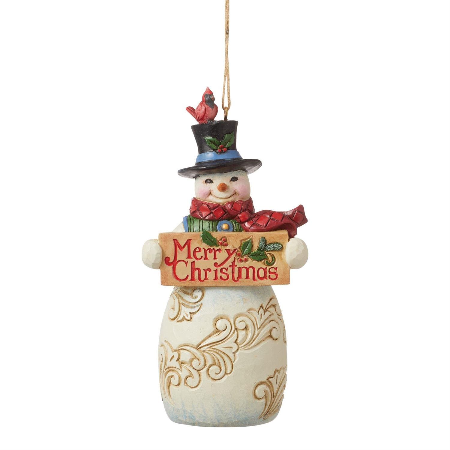 Jim Shore, Heartwood Creek, Heartwood Creek by Jim Shore, 6012975, Merry Christmas Snowman Ornament, Merry Christmas Schneemann Weihnachtsanhänger, Jim Shore Snowman, Heartwood Creek Schneemann