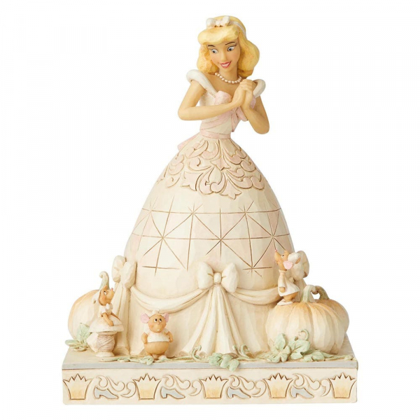 DIsney Traditions, Jim Shore, Darling Dreamer Cinderella - Lieblicher Träumer / White Woodland