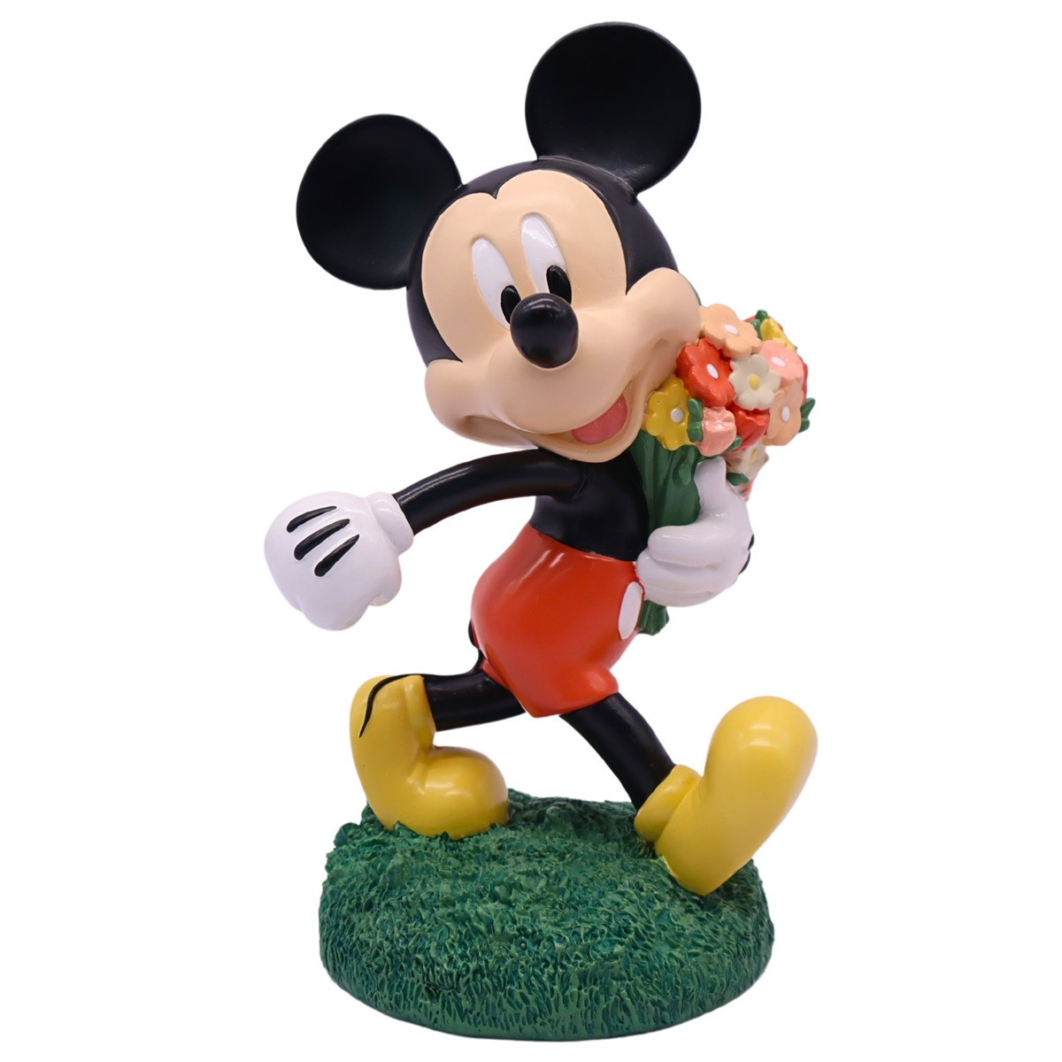 Gartenfigur Micky Maus mit Blumenstrauß - Mickey Mouse - DN26050 - Christmas Inspirations Disney Figur Deko