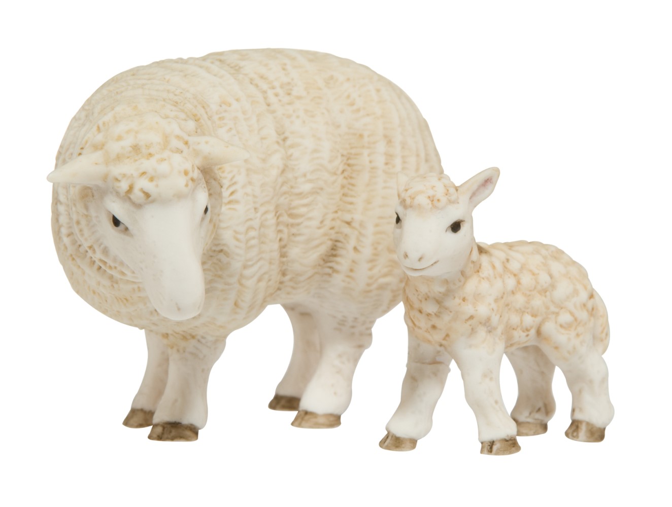 Nina und Marco, Nina & Marco, Goebel, Engel, Krippenfiguren, Krippe, Krippenengel, Weihnachtskrippe, 11750431, Mutterschaf mit Lamm