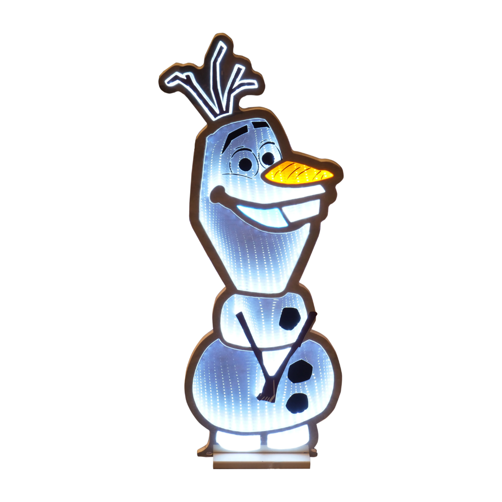 Infinity - Olaf 3D LED-Weihnachtsbeleuchtung | Disney Spiegellicht 64cm | Christmas Inspirations DN24505