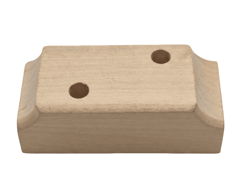 Bodenplatte Sockel mit 2 Bohrungen natur, Talvel passend für Steckfiguren für große Kerzenringe von Sebastian Design B020-2n
