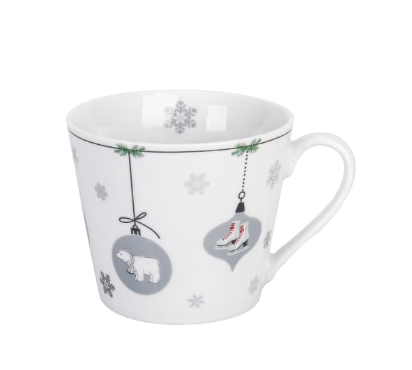 Krasilnikoff, Krasilnikoff Becher, Tasse, Kaffebecher, Weihnachtsbecher, Happy Cup X-Mas Ornaments V2, Danish Design, hygge, HC463