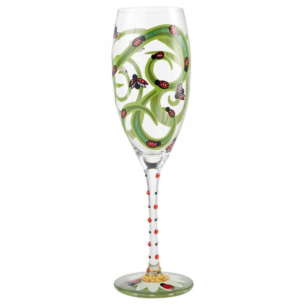 Lolita Sektglas / Prosecco Glas - Ladybug / Marienkäfer