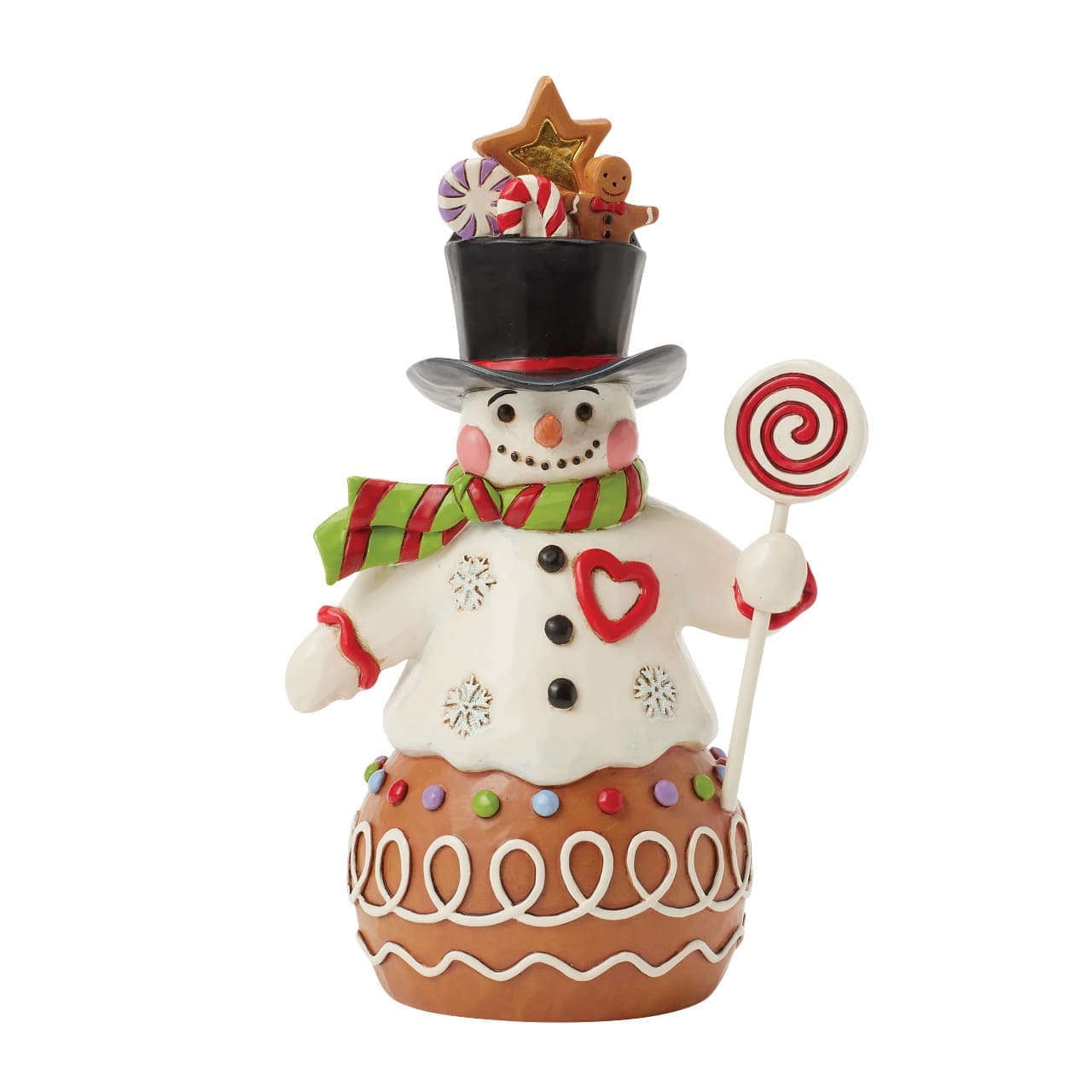 Gingerbread Hugs & Peppermint Kisses Schneemann Snowman - Heartwood Creek by Jim Shore 6017265 Gingerbread Hugs & Peppermint Kisses Schneemann Snowman - Heartwood Creek by Jim Shore 6017265