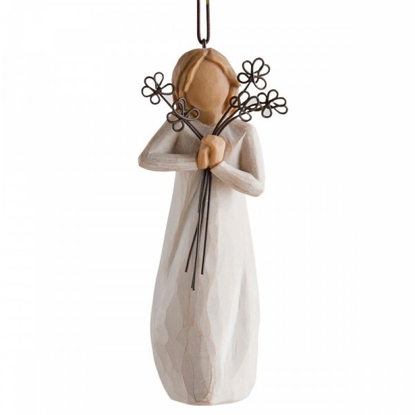 Willow Tree, Willowtree, Demdaco, Susan Lordi, Friendship Ornament, 27337, Willow Tree Ornament, Willow Tree Freundschaft, Willow Tree Figur, Willow Tree Blumen, Willow Tree Blumenmädchen, Willow Tree Engel