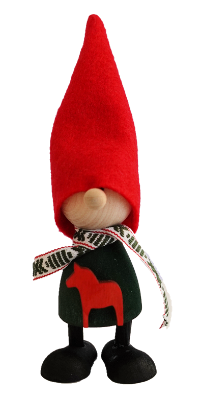 Nordic Design, nordisch, hygge, Wichtel Jaro, Wichtel grün, 194135-3302, Tomte, Nisse, Gonk, skandinavischer Wichtel, Wichtel mit Dalapferd
