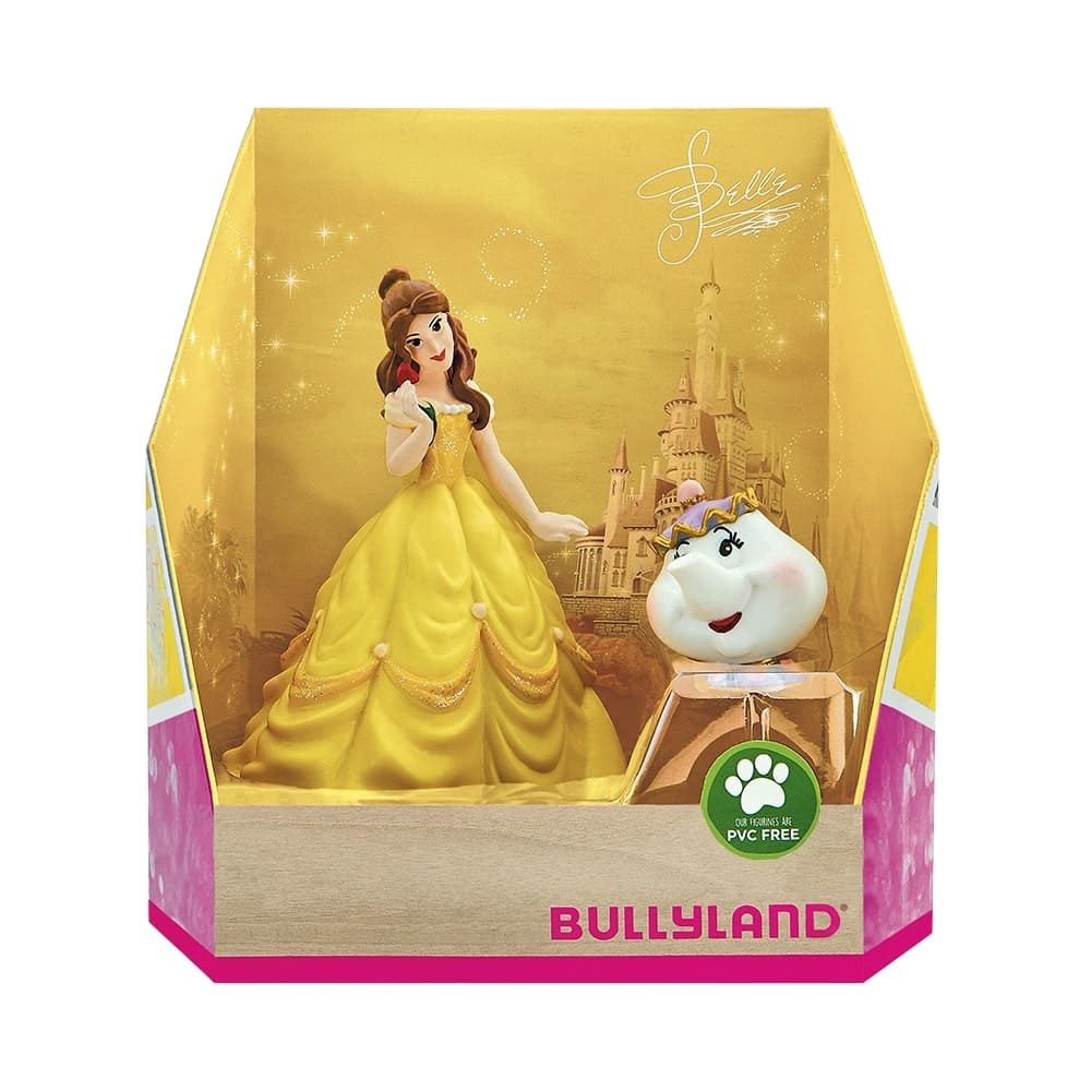 Bullyland, Belle Geschenkset, Madame Pottine, Die Schöne und das Biest, Spielfigur, Tortenfigur, Disneyfigur