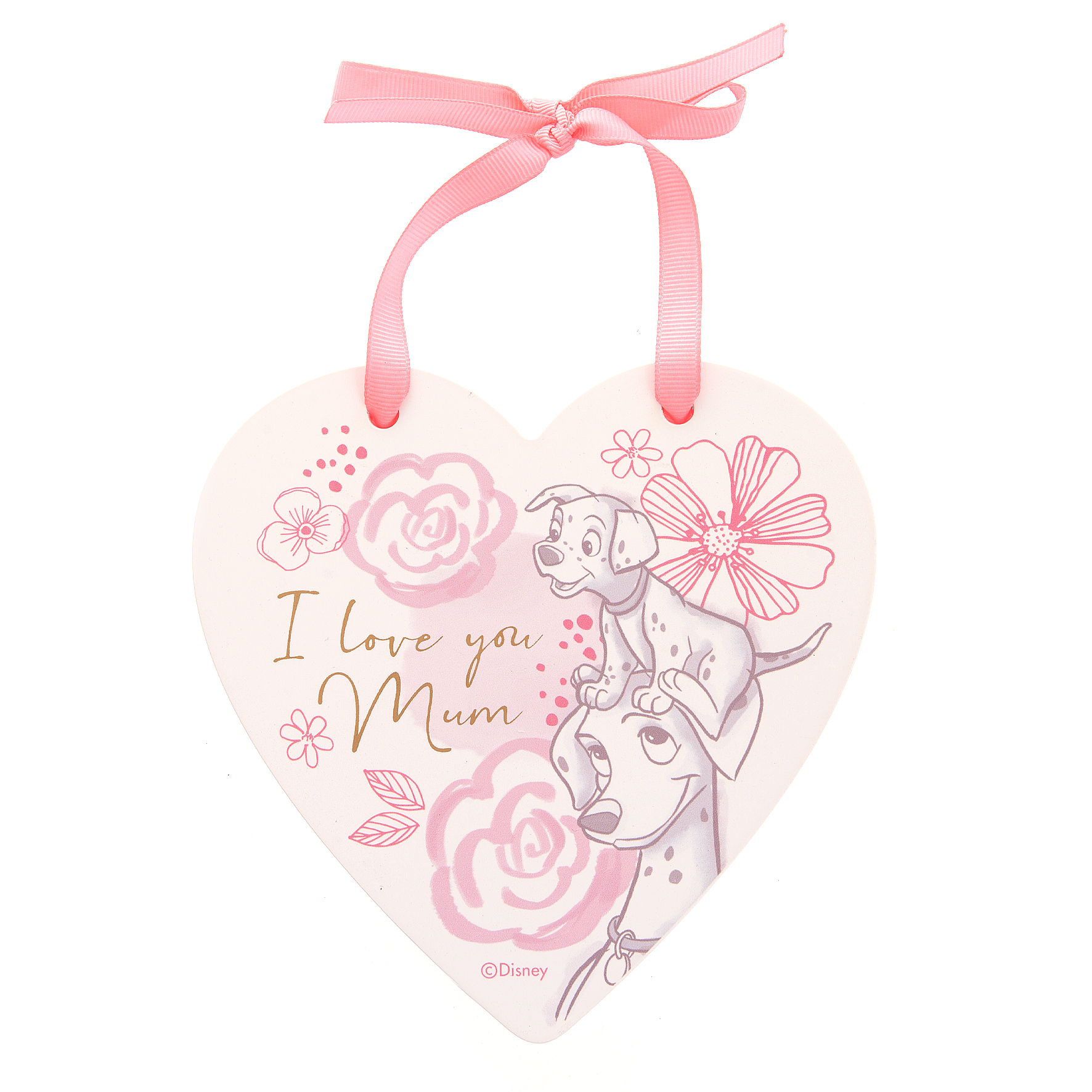 di838 Disney, Walt Disney, Disney Anhänger, Disney Plakette, DI838, 101 Dalmatiner I love you mum, Disney Muttertag, Perdita, Walt Disney Anhänger
