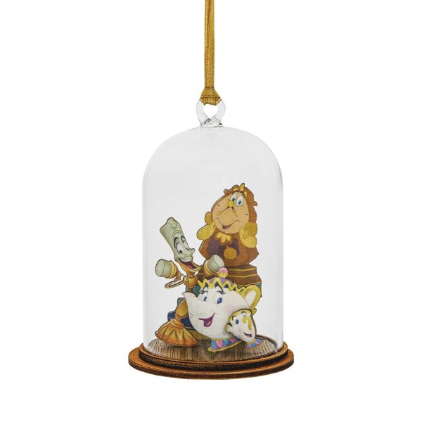 Kloche, Enchanting Disney Collection, A30626, Loyal Servants Ornament, Kloche Ornament, Disney Ornament, Disney Weihnachtsanhänger, Beauty & The Beast Ornament, Schöne und das Biest Ornament