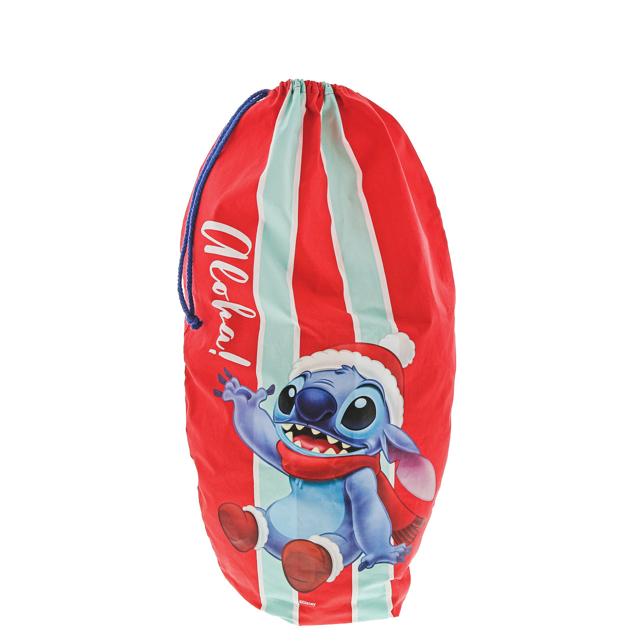 a30408 Stitch Christmas Sack, Enchanting Disney, Enchanting Disney Stitch, Stitch Weihnachtssack, A30408, Stitch Geschenkbeutel Gitarre, Enchanting Disney Collection Weihnachten, Stich Disney
