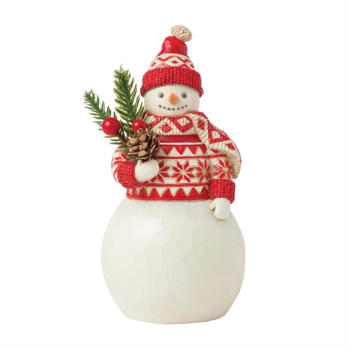 An Evergreen Twist Nordic Noel Schneemann, Snowman Heartwood Creek by Jim Shore 6017045