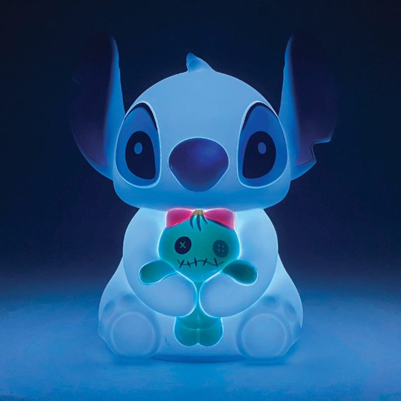 LED-Leuchtfigur - Disney Stitch Dekofigur Silikon 6018027 Stimmungslicht USB Nachtlicht