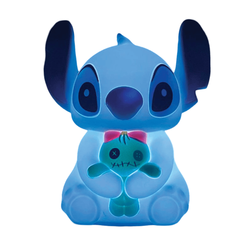 LED-Leuchtfigur - Disney Stitch Dekofigur Silikon 6018027 Stimmungslicht USB Nachtlicht