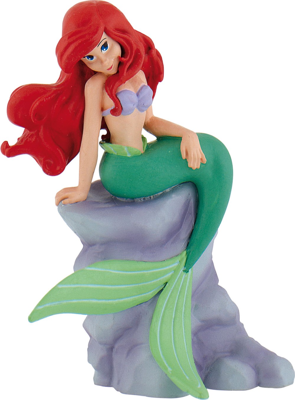 Arielle - Arielle auf Stein /  Walt Disney Spielfigur - Tortenfigur - Disneyfigur Bullyland 12310