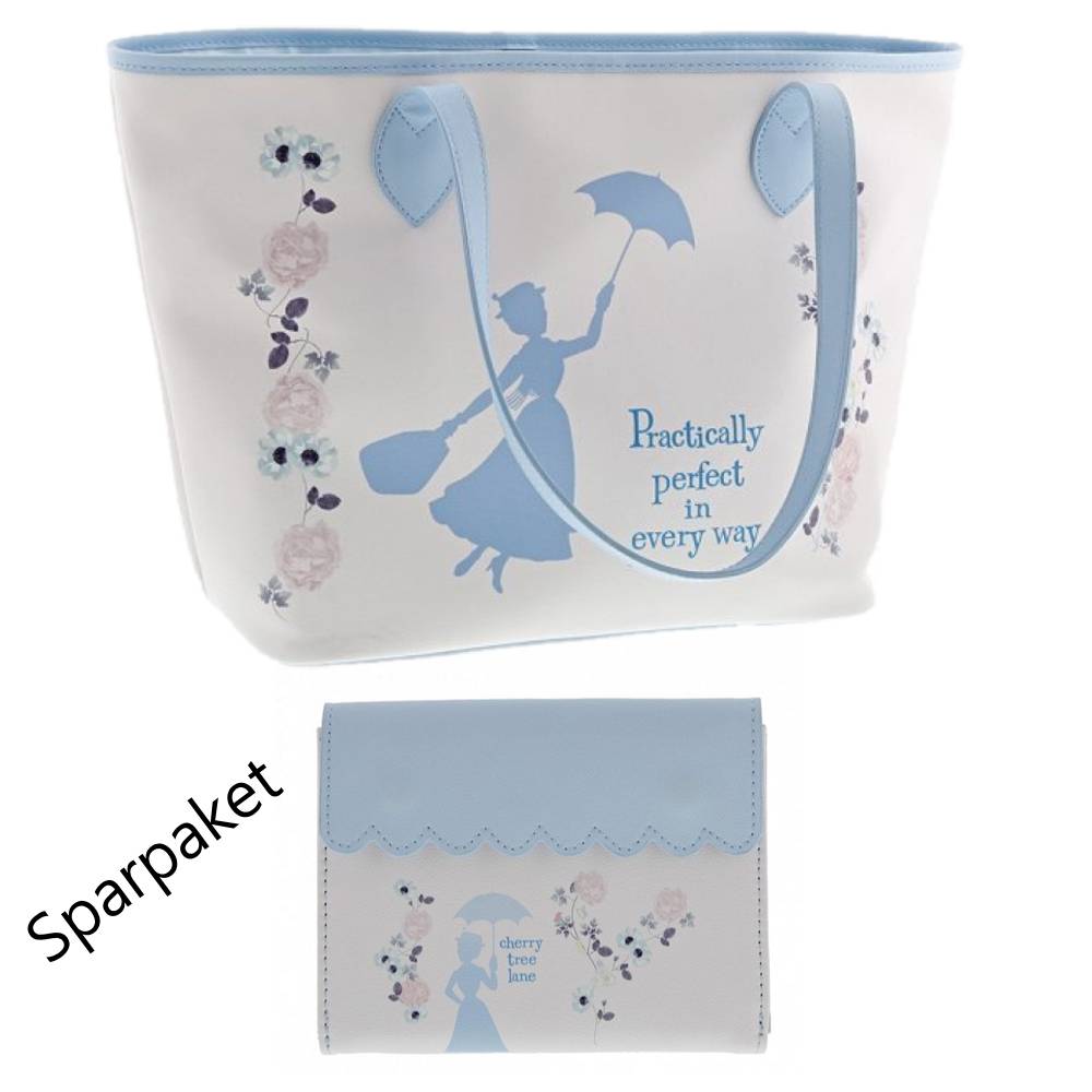 Tasche-und-Portemonnaie-Mary-Poppins Enchanting Disney Collection, Mary Poppins, Tote Bag, Einkaufstasche, Mary Poppins Einkaufstasche, Mary Poppins Tragetasche, Walt Disney Tasche, Portemonnaie, Sparpaket