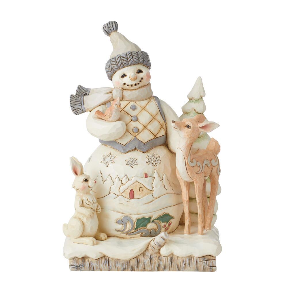 Jim Shore, Heartwood Creek, Jim Shore Heartwood Creek, Heartwood Creek by Jim Shore, 6011616, Snowman with Woodland Animals, Jim Shore Snowman, Heartwood Creek Snowman, Jim Shore Schneemann