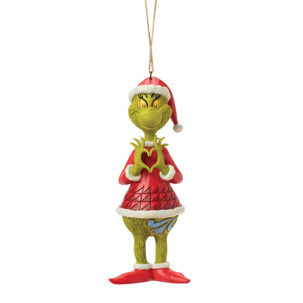 Grinch Heart Hands  Ornament / Grinch Herz-Anhänger - The Grinch by Jim Shore 6019147 Grinchfigur