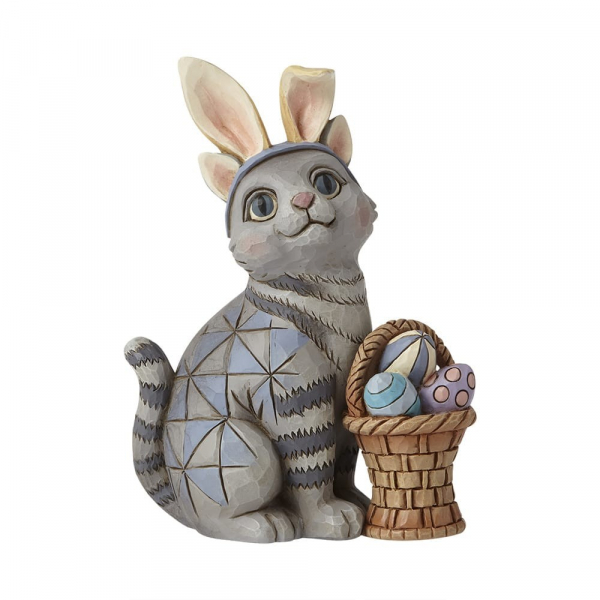 Heartwood Creek, Jim Shore, Jim Shore Ostern, Jim Shore Frühling, 6008412, Mini Cat with Bunny Ears, Minikatze mit Osterhasenohren