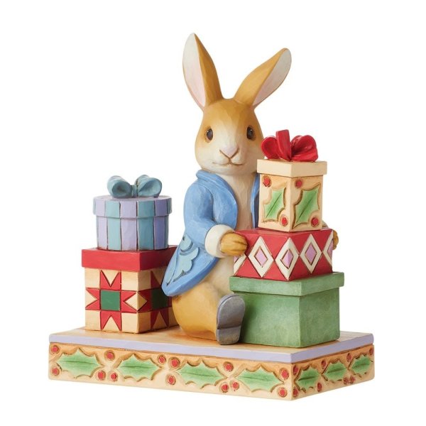 Beatrix Potter by Jim Shore, Beatrix Potter, Peter Rabbit, Peter Hase, Peter Rabbit with Presents, 6010689, Peter Hase mit Geschenken,  Jim Shore Beatrix Potter, Jim Shore Peter Rabbit