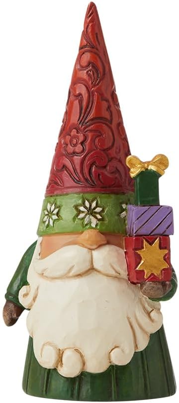 Weihnachtswichtel mit Geschenken - Christmas Gnome Holding Gifts Jim Shore Heartwood Creek 6009183